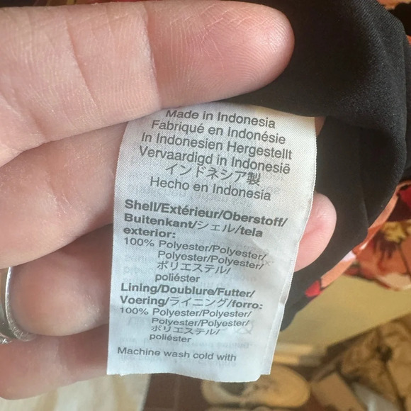 Madewell Floral Wrap Shirt Tie Front Sz L - Picture 6 of 10